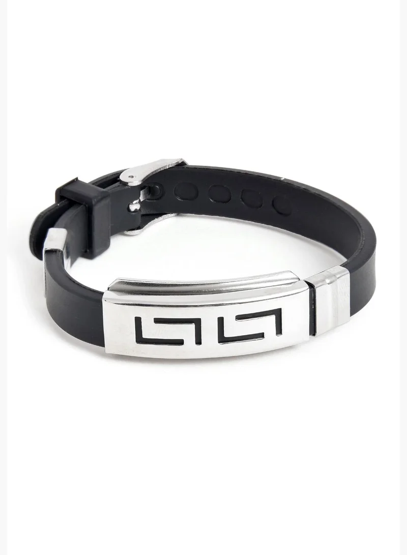 SOHI Stainless Steel Interlock Designer Bracelet