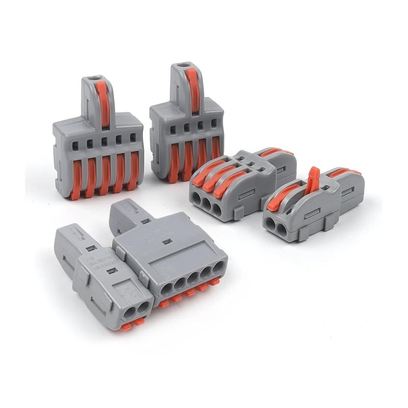 Compact Splicing Terminal Block 1 In Multiple Out Push In Connector For Home LED Strip Lighting 5PCS NC 633 - Image 3
