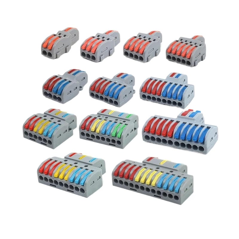 Compact Splicing Terminal Block 1 In Multiple Out Push In Connector For Home LED Strip Lighting 5PCS NC 633 - Image 1