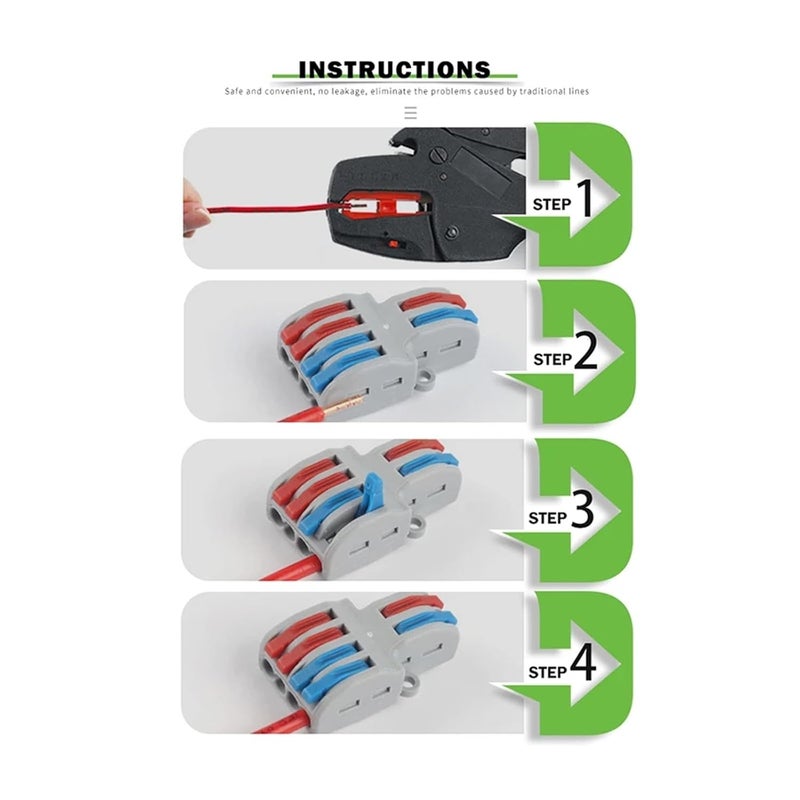 Compact Splicing Terminal Block 1 In Multiple Out Push In Connector For Home LED Strip Lighting 5PCS NC 633 - Image 5