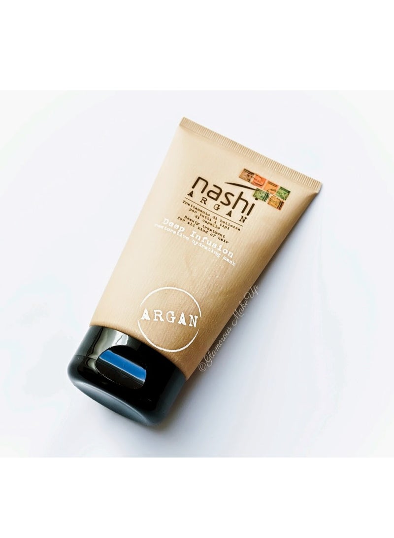 Nashi Argan Deep Infusion Restorative Hydrating Hair Mask 50ml - Image 3