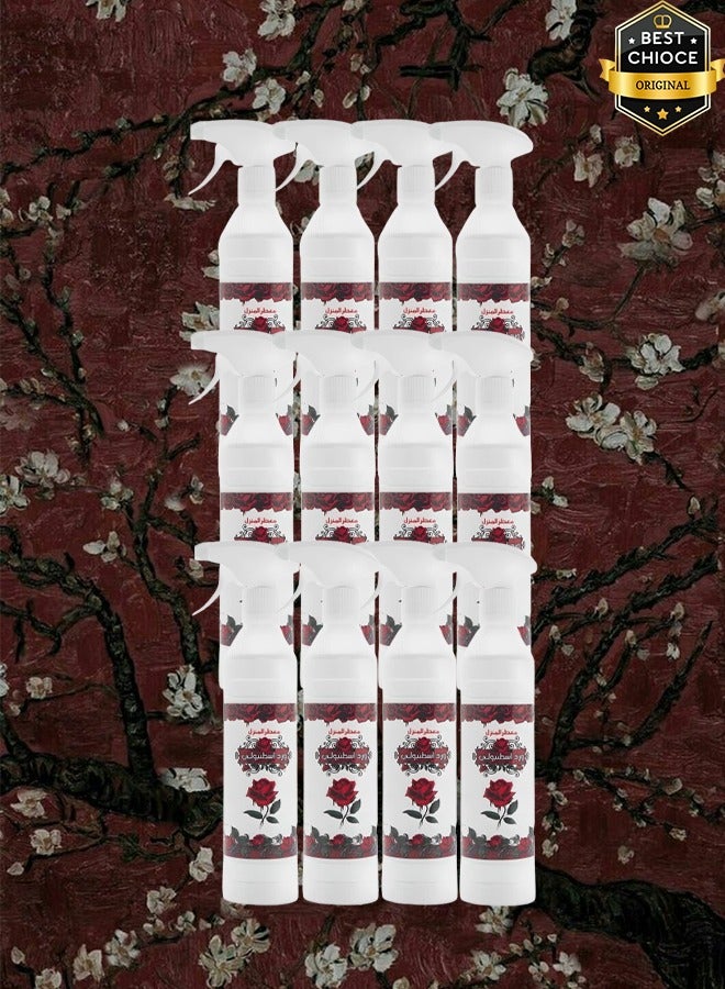 Banafa 12 Pieces Istambully Rose Air Freshner 500ml - Image 1