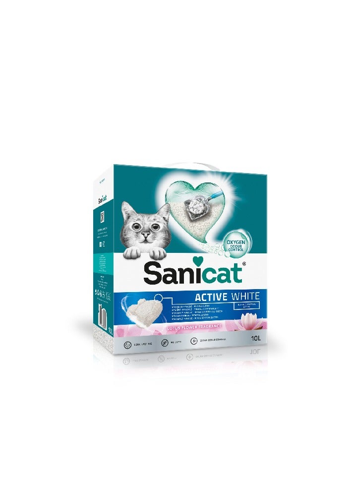 Sanicat Active White Lotus Flower Cat Litter - 6L
