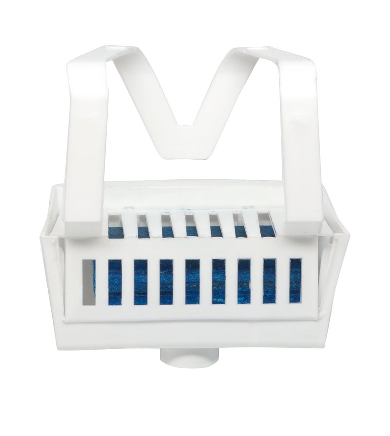 Big D 675 Toilet Bowl Rim Hanger with NonPara Block Evergreen Fragrance 1500 Flushes Pack of 12 Ideal for restrooms in offices schools restaurants hotels stores White