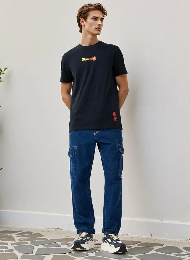 SP Characters Print Crew Neck T-shirt