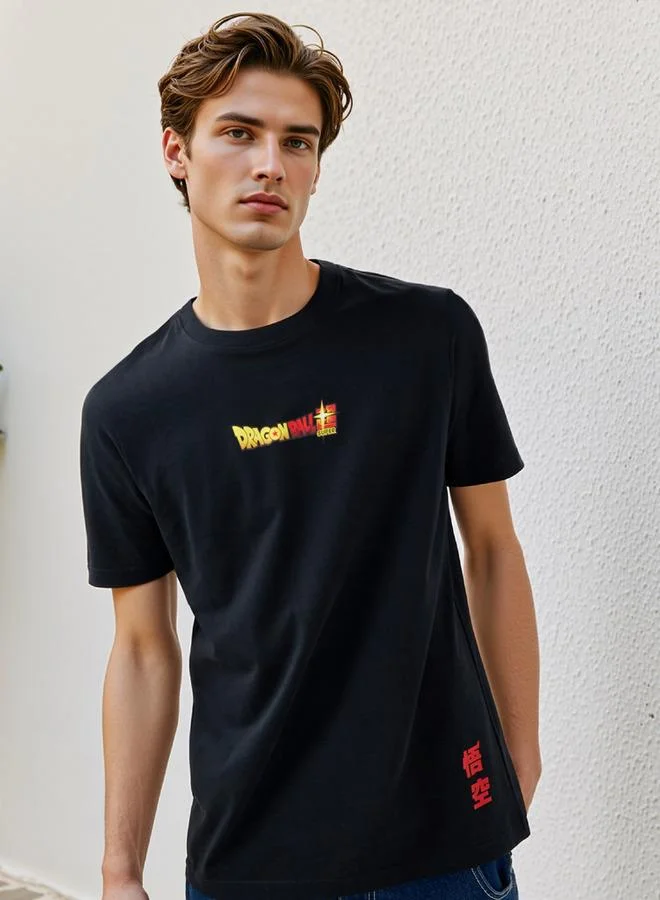 SP Characters Print Crew Neck T-shirt