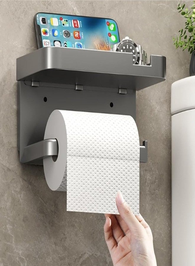 RP MALL Aluminium Toilet Paper Holder with Mobile Stand/Tissue Paper Roll Holder/Toilet Roll Holder for Bathroom Accessories - Image 5