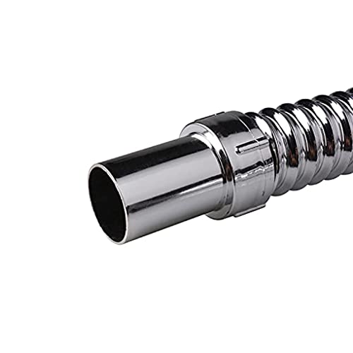 BATH GURU PVC Flexible CP Hose Waste Pipe for Bathroom Wash Basin Kitchen Sink Heavy Duty 1 1/2" Drain Hose/Outlet Tube Connector (1) (Chrome Finish) - Image 2