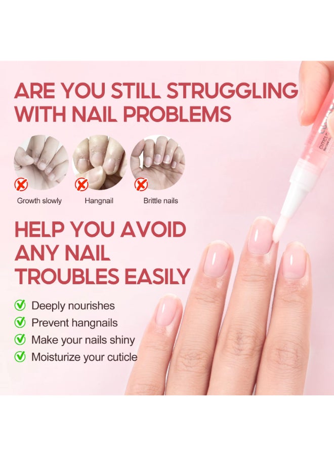 PEACECOLOR 16Pcs Cuticle Oil Pen for Nails Portable Nail Moist Nail Strengthener Nails Care Kit for Treatment Care Nail Softener and Strengthener - Image 4