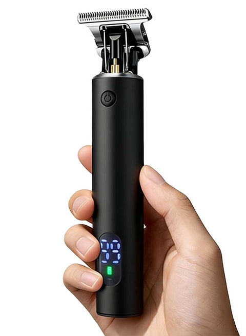Electric Hair Trimmer for men,Professional Electric Hair Clipper,Waterproof Shaving Machine for Men,Full-metal Body Hair Trimmer,Type-C Charging and User-Friendly for Salon-Quality Results at Home,black