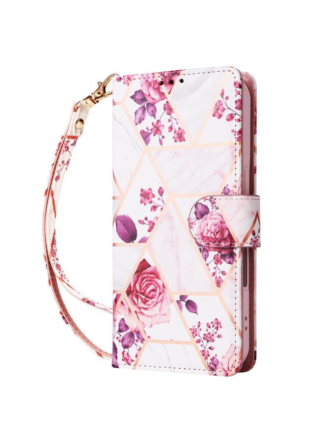 إيروريكس جراب لهاتف Samsung Galaxy A06 4G مصنوع من الجلد بخياطة برونزية رخامية - Image 2