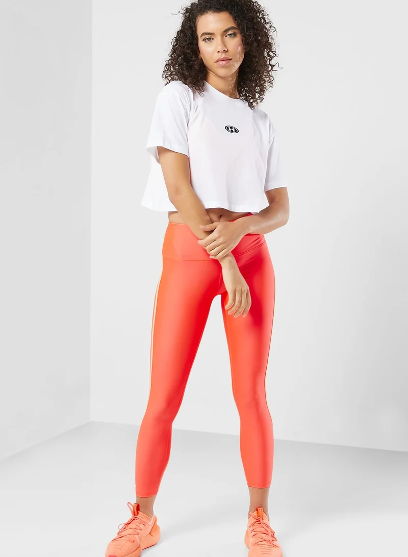 UNDER ARMOUR Logo Dip Dye Cropped Top