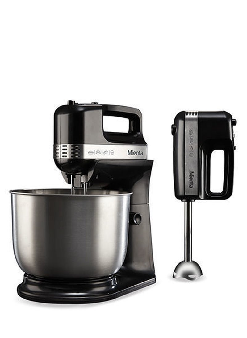 Mienta - Mienta Stand Mixer Trio HM13638A 500Watt Black - Image 1