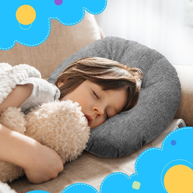 8 PCS Round Floor Cushions for Kids and Toddlers, Flexible Seating Classroom Furniture Floor Pillow for Home, Daycare, Preschool, Yoga and Meditation (Grey 16 Inch) - Image 5