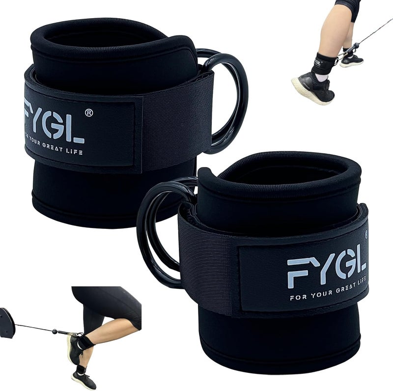 FYGL Ankle Strap for Cable Machines and Resistance Bands - Workout Cuff Attachments for Home and Gym Use, Versatile for Glute, Leg, and Hip Abductor Exercises, Perfect for Women and Men - Image 1