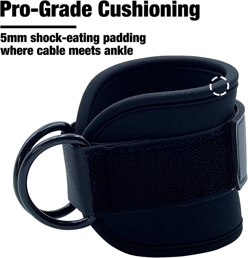 FYGL Ankle Strap for Cable Machines and Resistance Bands - Workout Cuff Attachments for Home and Gym Use, Versatile for Glute, Leg, and Hip Abductor Exercises, Perfect for Women and Men - Image 4