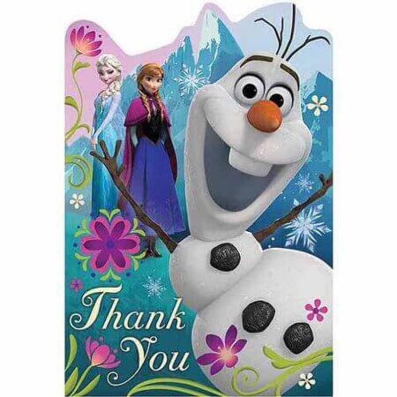Amscan Postcard Thank You Cards | Disney© Frozen Collection | Party Accessory - Image 2