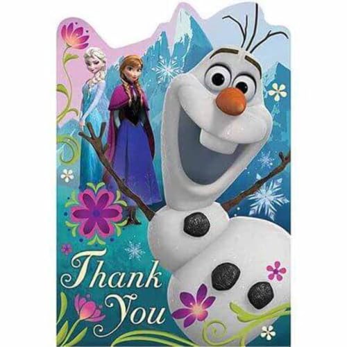 Amscan Postcard Thank You Cards | Disney© Frozen Collection | Party Accessory - Image 1