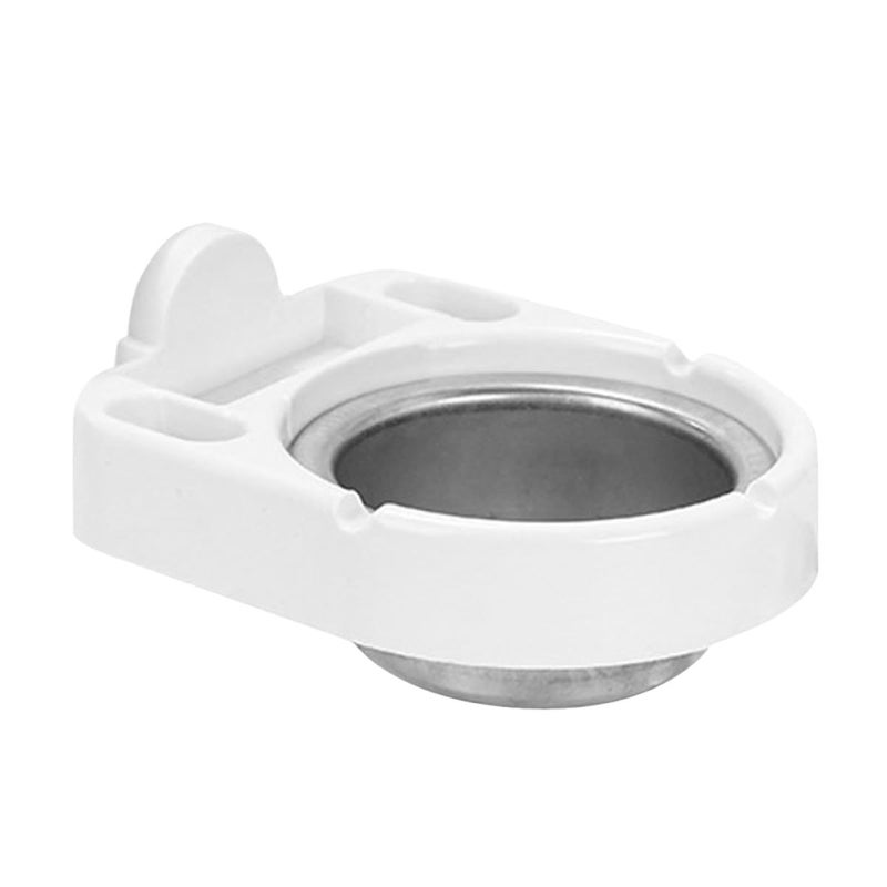 Stainless Steel Wall Mounted Ashtray Removable Ash Holder No Drill Smoke Disposal White - Image 2