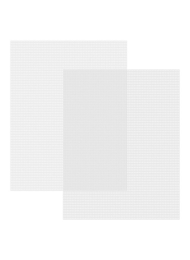Caydo 2 Pieces 7 Count Plastic Mesh Canvas Sheets For Embroidery, Acrylic Yarn Crafting, Knit Crochet Projects And Make Aquarium Dividers (10.5 X 13.5 Inch) - Image 1