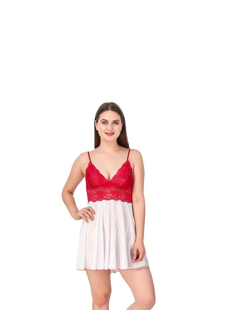 Accessorize Kingdom Accessorize Kingdom Women's Satin Solid Night Wear (Size - Free Size)  - Image 1