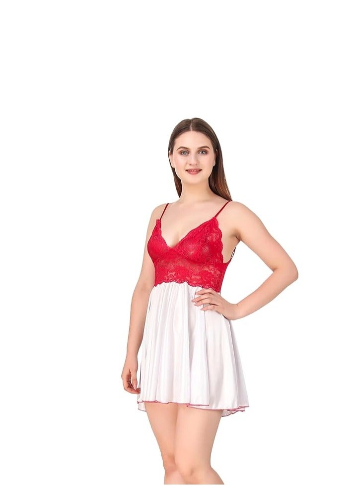 Accessorize Kingdom Accessorize Kingdom Women's Satin Solid Night Wear (Size - Free Size)  - Image 2