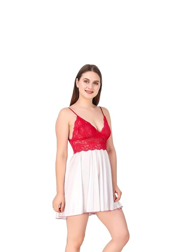 Accessorize Kingdom Accessorize Kingdom Women's Satin Solid Night Wear (Size - Free Size)  - Image 3