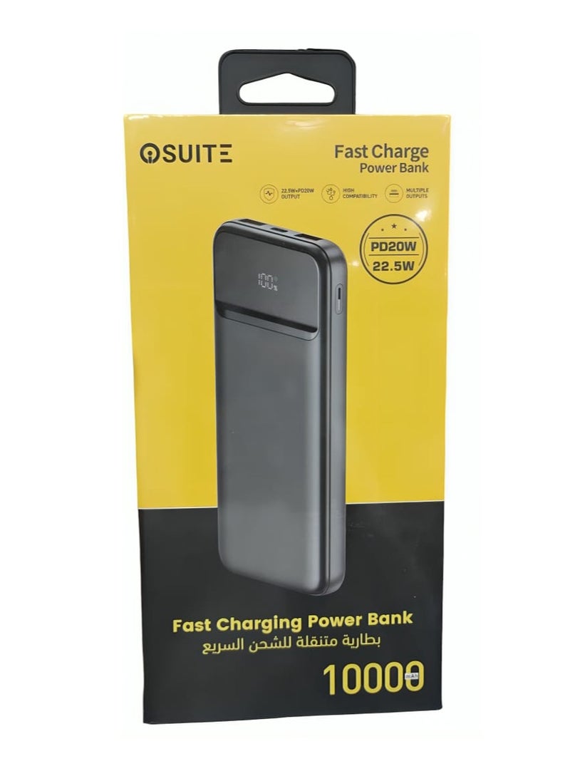 iOsuite Powerful Wireless Portable Power Bank 10000 mAh with 1 USB C Port and 2 USB A Ports Portable Charger 22.5W Quick Charging Compatible with all Devices  - Image 4