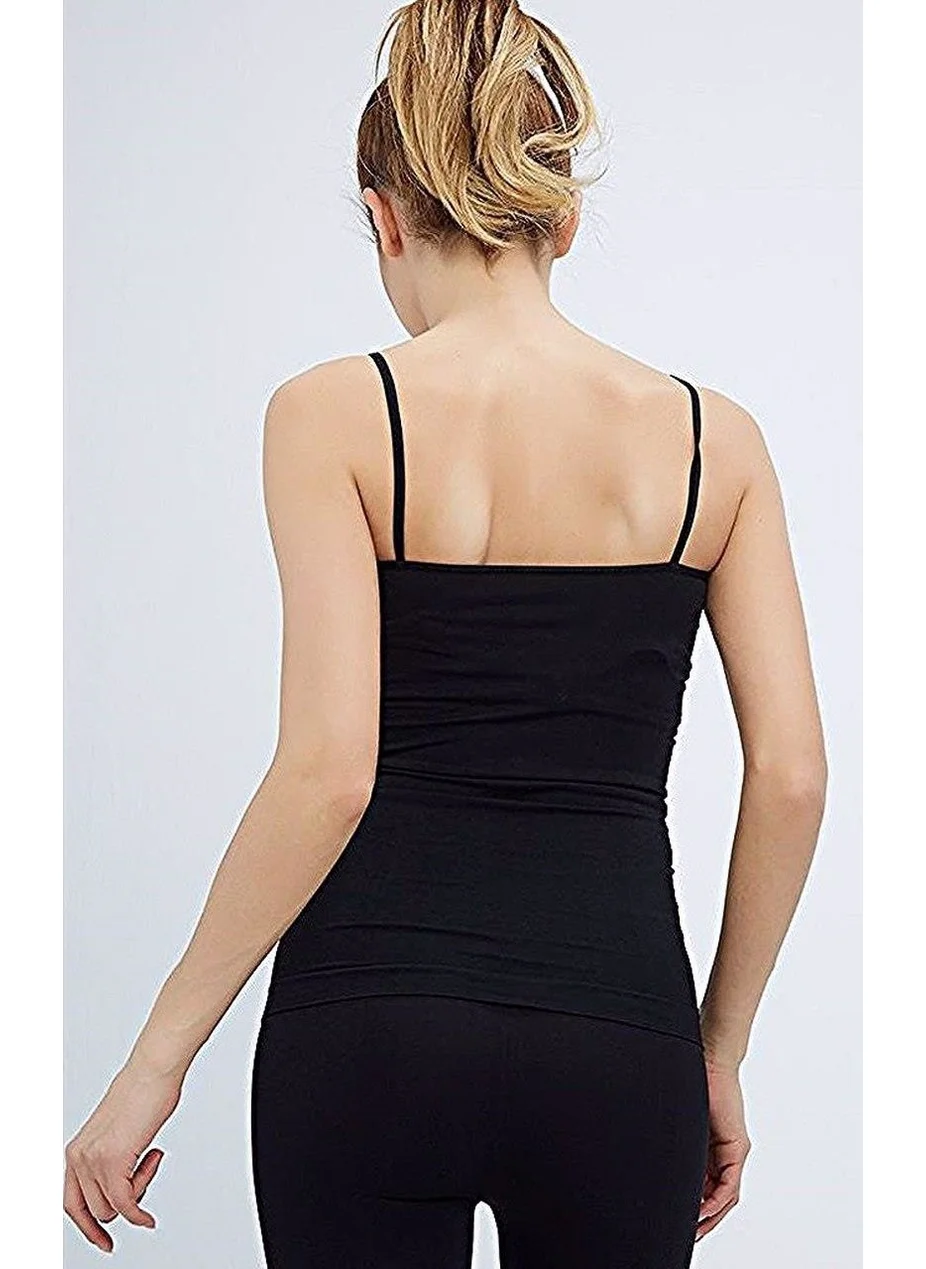 Elite Life Women's Thin Strap Long Tank Top 3 Pack - 846
