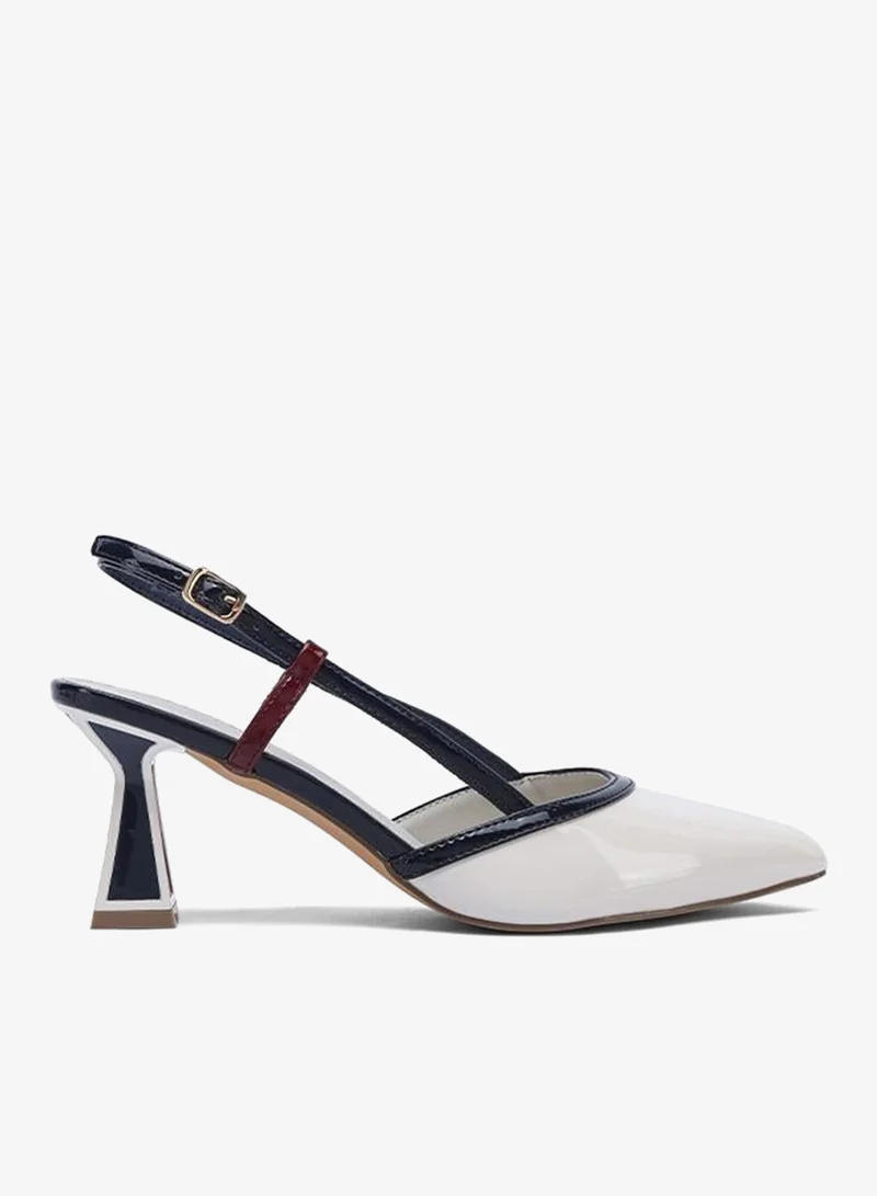 FYOR Stylish Modern Geo-Heel Pump CD 026