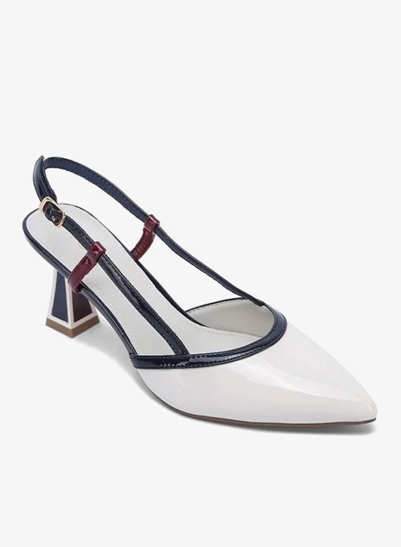 FYOR Stylish Modern Geo-Heel Pump CD 026