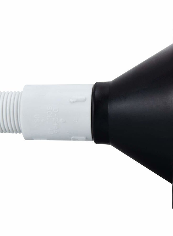 RecPro RV Exterior Spray Port Hook-Up Connector | Optional Hose with Sprayer or Quick Connector | RV Exterior Shower Port (Black, Port Only) - Image 3