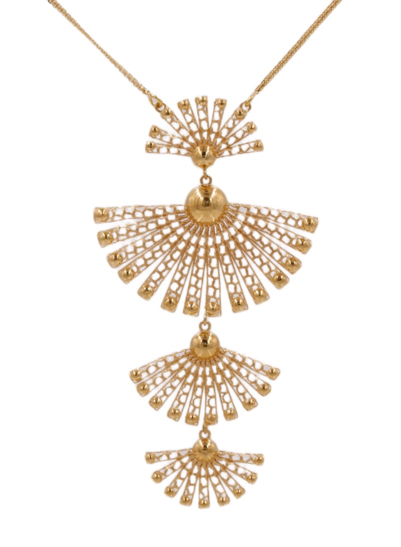 Golden Lake_ 21 Karat Designer Necklace 