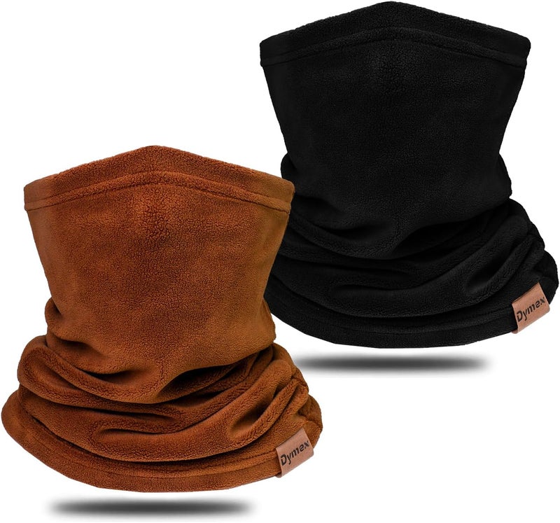 Dymex Neck Warmer Winter Neck Gaiter Face Mask Balaclavas for Women Men, Soft Fleece Face Cover Mask for Skiing Motorcycle-2 Pack - Image 1