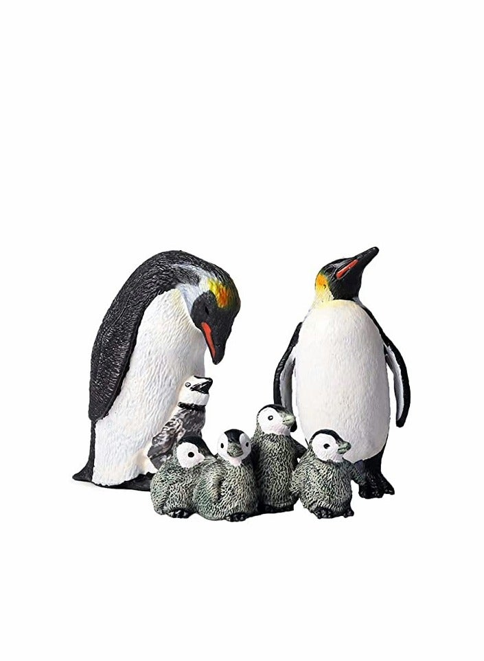 Excefore 3Pcs Penguin Toys Realistic Animal Figurines, Plastic Arctic Animals for Early Educational Birthday Party Favors Cake Topper Gift for Kids - Image 1