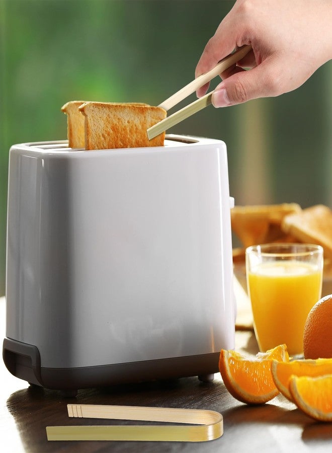 Prasacco 100 Pcs Mini Bamboo Tongs, 6 Inch Long Disposable Bamboo Tongs for Charcuterie Natural Cyan Serving Tong for Appetizers, Bread, Toast, Pickles, Cooking Utensils - Image 5