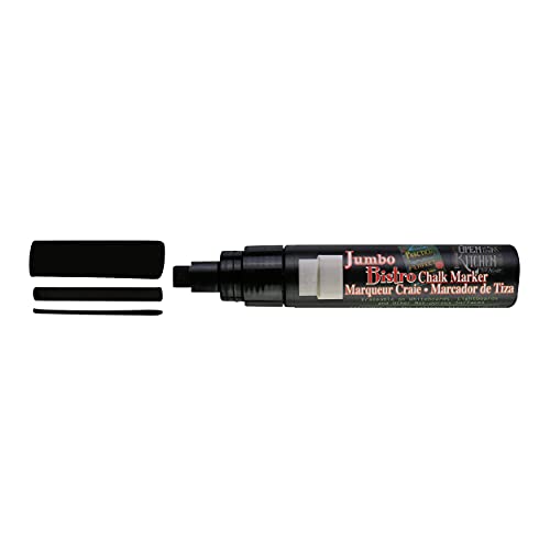Uchida 481-C-1 Marvy Jumbo Broad Point Tip Bistro Chalk Marker, Black - Image 4