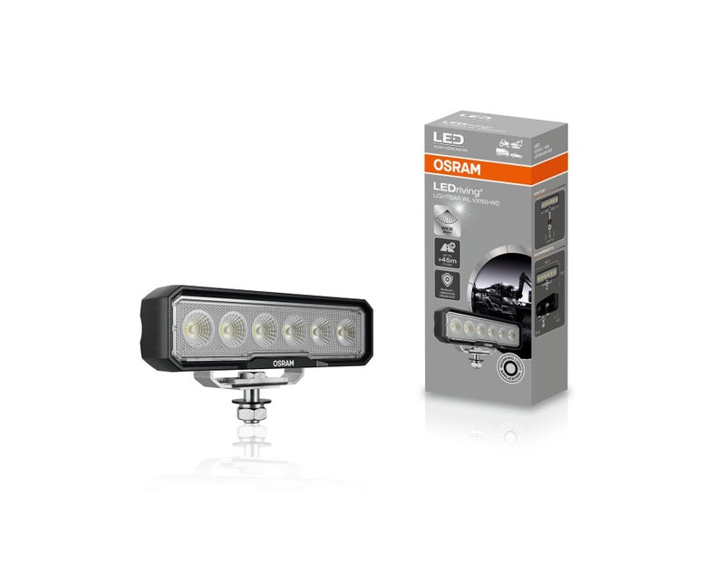 OSRAM LEDriving Lightbar WL VX150WD LEDWL109WD LED Work Lights OFF ROAD 1500 Lumens Up to 45 Meters Long Beam 12V24V Folding Box 1 Lamp