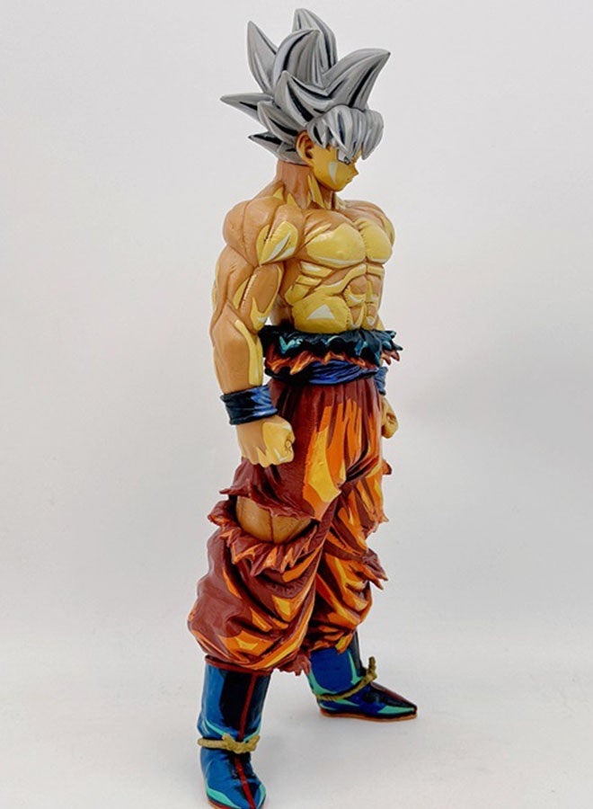 Halamodo Dragon Ball Super Saiyan Silver-haired Goku 30CM Figure, Ideal Desktop and PC Case Decoratio - Image 5