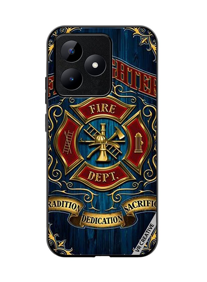 VR CREATIVE Protective Case Cover For Realme C53 Fire Fighter Design Multicolour - Image 1