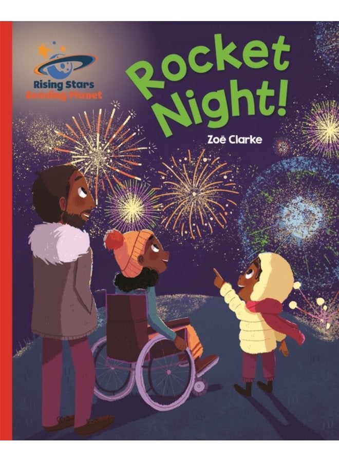 Reading Planet Rocket Night Red B Galaxy - Paperback
