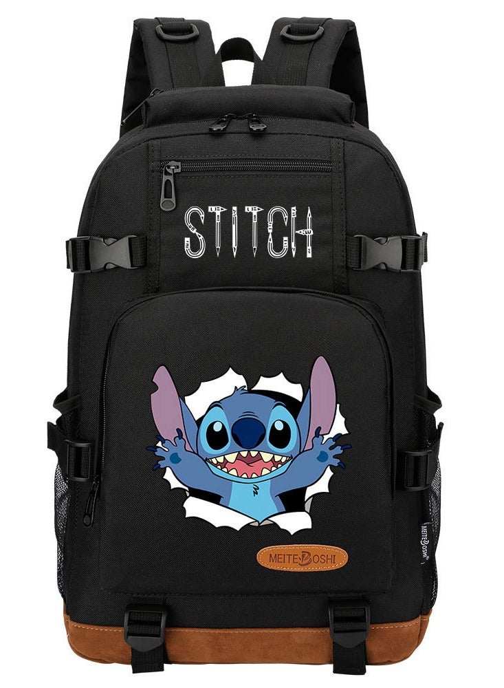 New Cartoon Stitch Print Casual Backpack