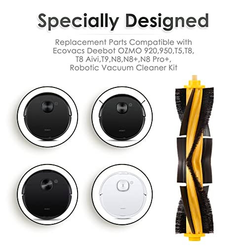 CHAIN PEAK (4 Pieces) N10 Roller Brushes Main Brush Replacement Parts for Ecovacs DEEBOT OZMO N10 N10 Plus 920 950 T8 AIVI Max T9 T5 N5 N7 N8+ N8 Pro DX55 DX93 DJ65 Robot Vacuum - Image 5