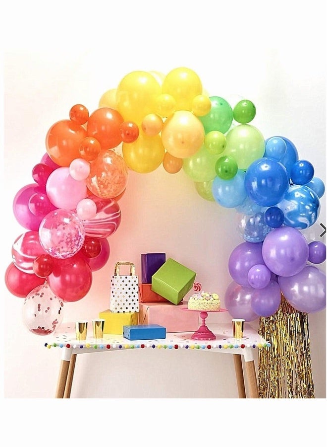 Balloon Arch Garland 118Pcs Kit Colorful 5Inch 12Inch 18Inch Multicolor Assorted Color Size Balloons for Birthday Wedding Kids Decorations - Image 5