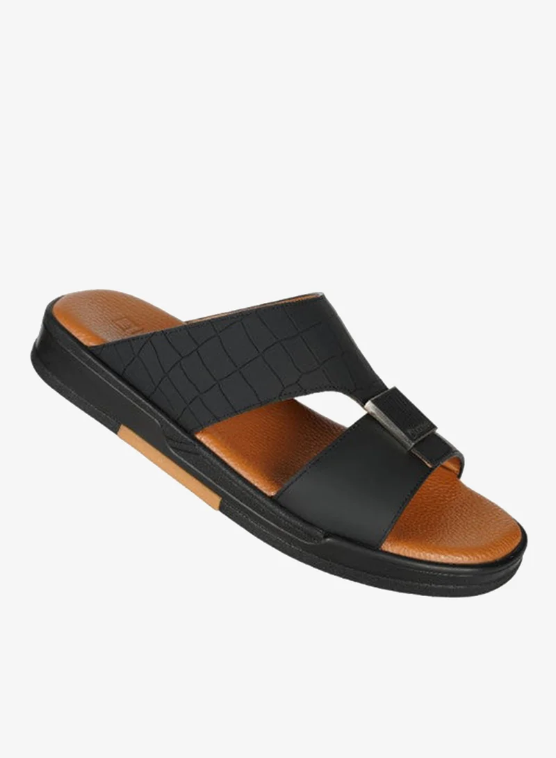 008-3402 Barjeel Uno Men Arabic Sandals BJM 14 Black