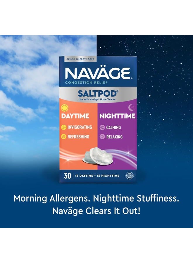 Navage SaltPod w/Alkalol 30 Pack (30 SaltPods) Salt Pod Refills Only - Exclusively Designed Nasal Irrigation System - Sinus Rinse and Alkalol Pods for Fast & Soothing Relief - Image 2