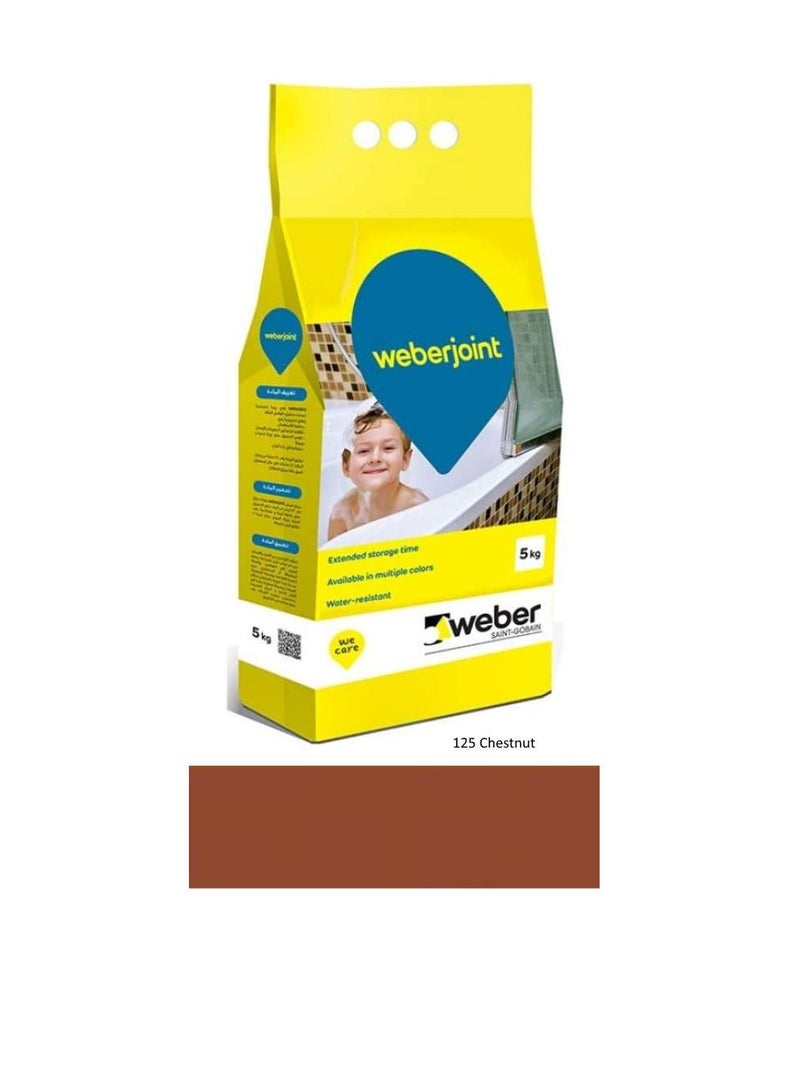 Weber Cement Based Pre Mixed Tile Joint Grout Multi Colors CHESTNUT - Image 2