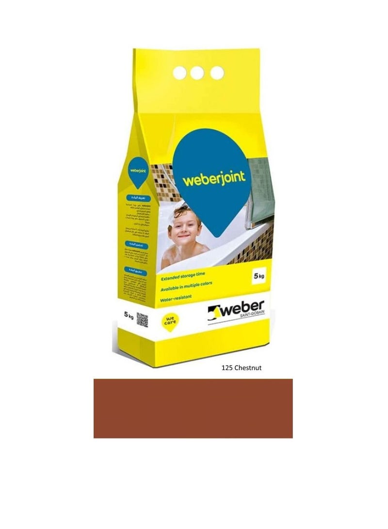Weber Cement Based Pre Mixed Tile Joint Grout Multi Colors CHESTNUT - Image 3