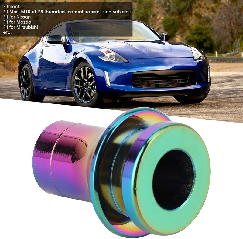Shift Knob Boot Retainer Adapter, Aluminum Alloy, Universal Fit for Manual Transmission Vehicles Black - Durable Construction, Easy Installation, Compatible with Most Cars (Colorful) - Image 2