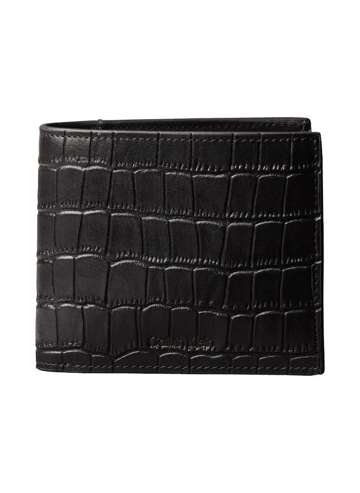 CALVIN KLEIN Croc Embossed Bi-Fold Wallet